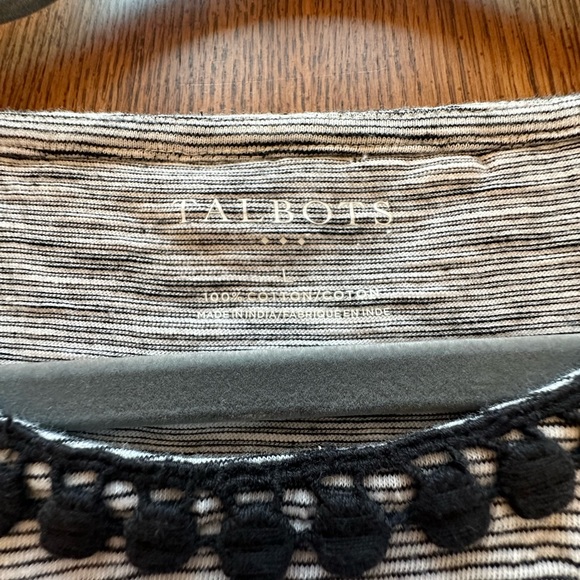 Talbots Striped Jersey Top L - Picture 3 of 8